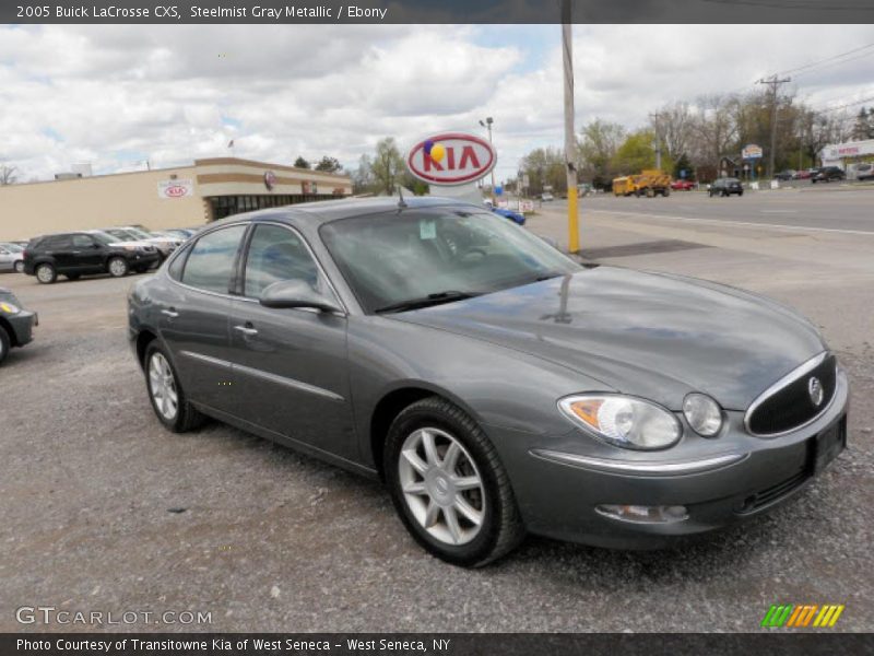 Steelmist Gray Metallic / Ebony 2005 Buick LaCrosse CXS