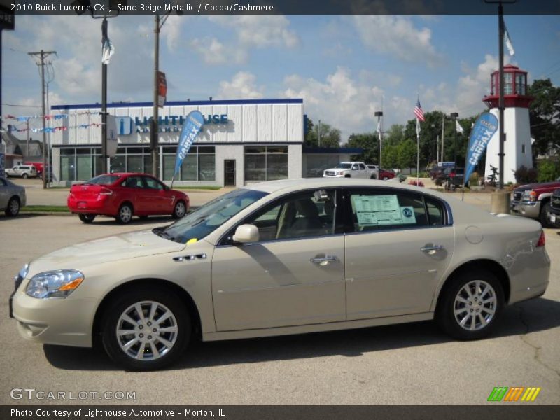 Sand Beige Metallic / Cocoa/Cashmere 2010 Buick Lucerne CXL