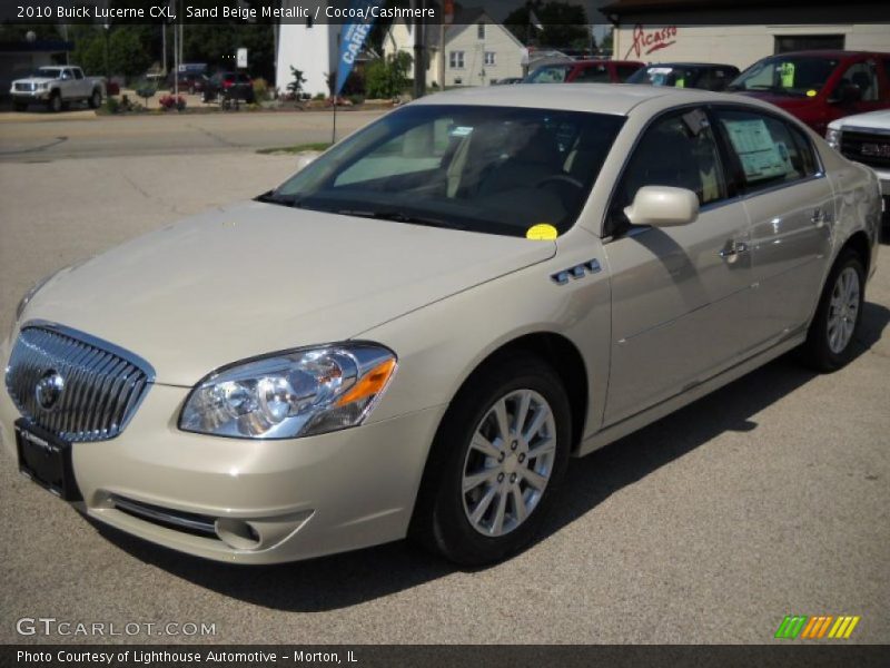 Sand Beige Metallic / Cocoa/Cashmere 2010 Buick Lucerne CXL