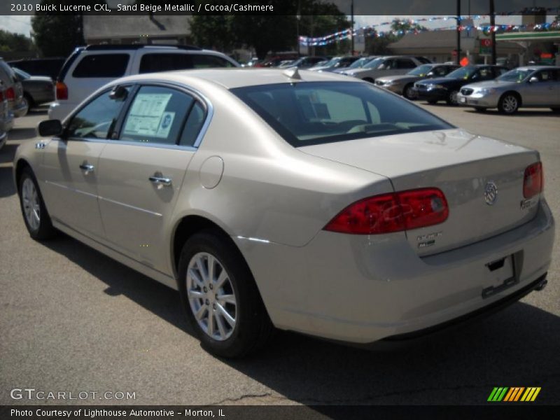 Sand Beige Metallic / Cocoa/Cashmere 2010 Buick Lucerne CXL