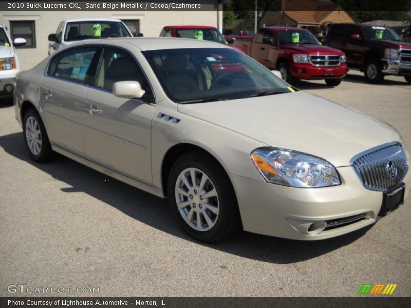 Sand Beige Metallic / Cocoa/Cashmere 2010 Buick Lucerne CXL