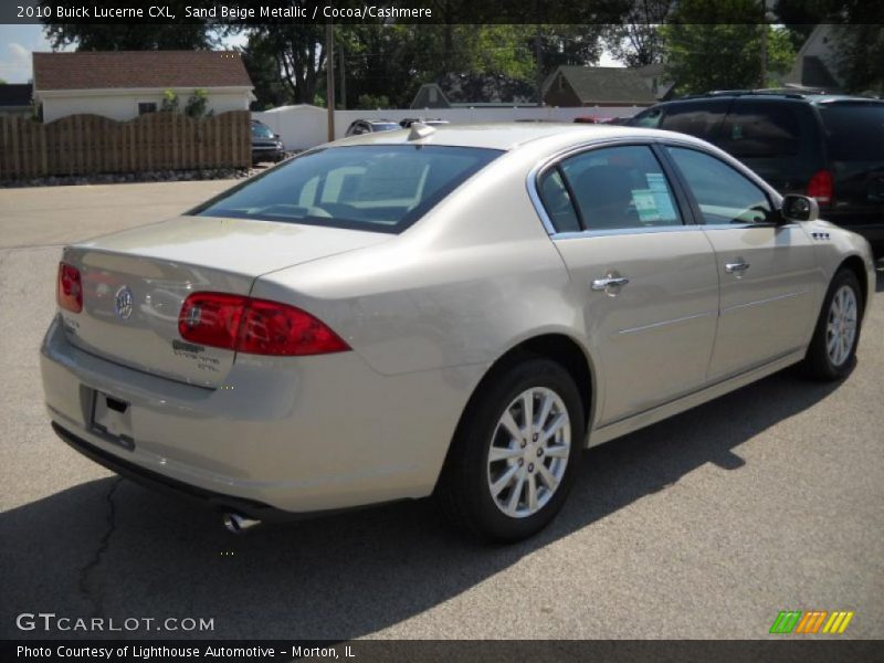 Sand Beige Metallic / Cocoa/Cashmere 2010 Buick Lucerne CXL