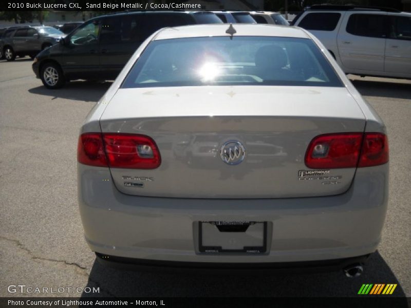 Sand Beige Metallic / Cocoa/Cashmere 2010 Buick Lucerne CXL
