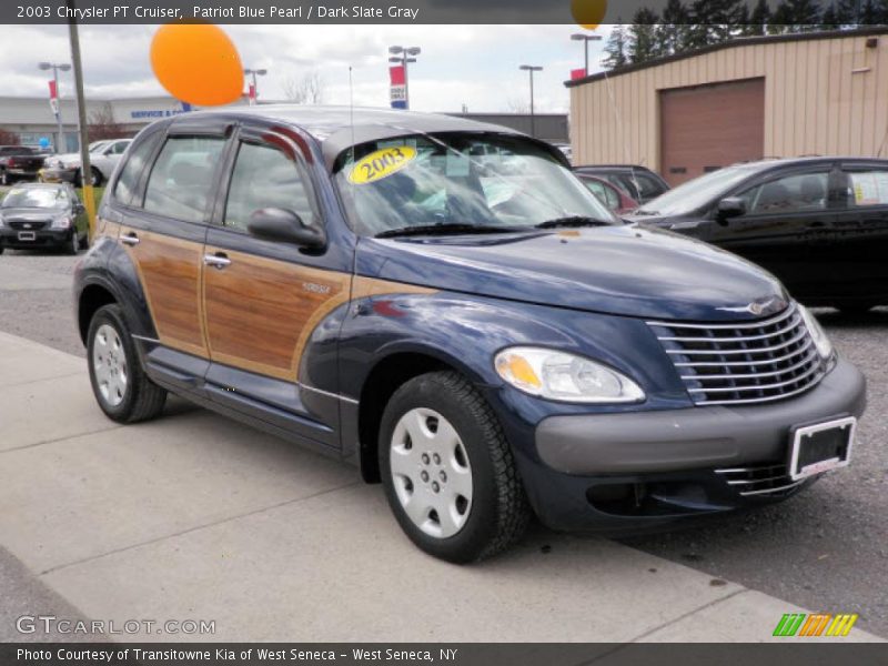 Patriot Blue Pearl / Dark Slate Gray 2003 Chrysler PT Cruiser