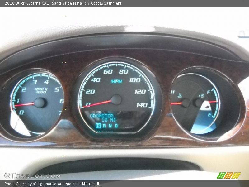 Sand Beige Metallic / Cocoa/Cashmere 2010 Buick Lucerne CXL