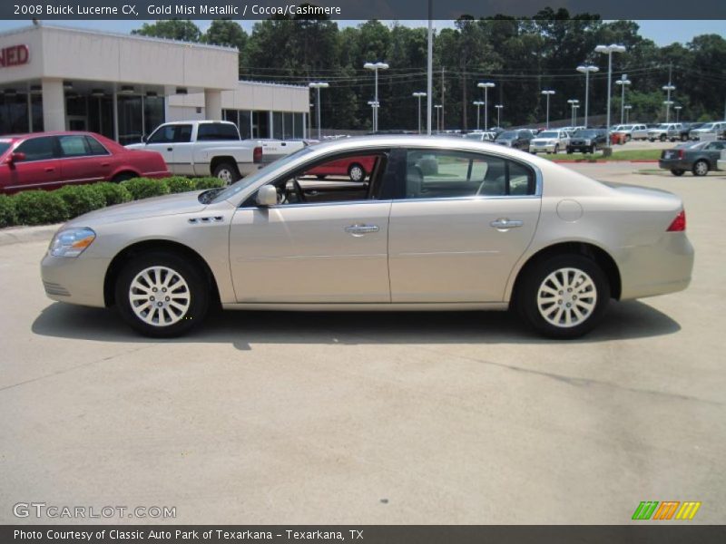 Gold Mist Metallic / Cocoa/Cashmere 2008 Buick Lucerne CX