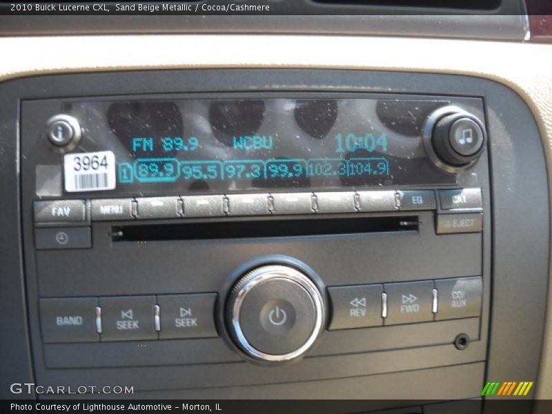 Sand Beige Metallic / Cocoa/Cashmere 2010 Buick Lucerne CXL