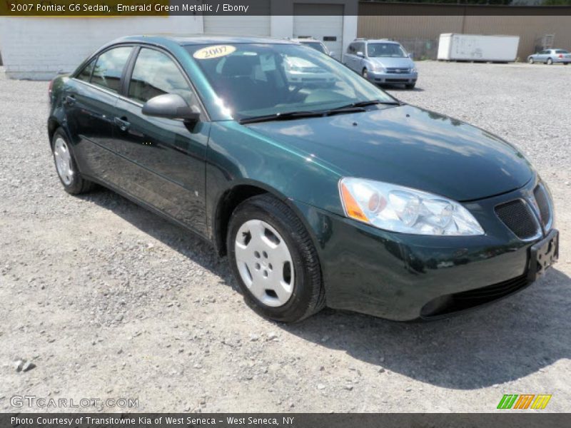 Emerald Green Metallic / Ebony 2007 Pontiac G6 Sedan