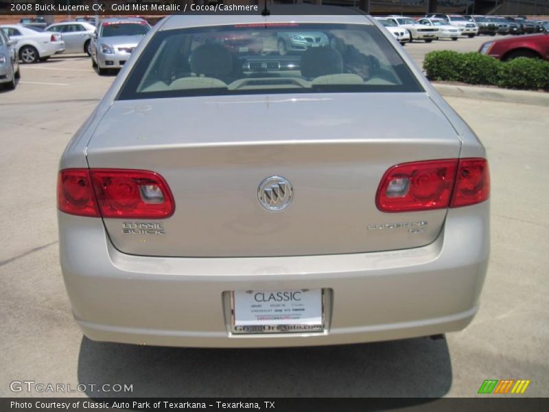 Gold Mist Metallic / Cocoa/Cashmere 2008 Buick Lucerne CX