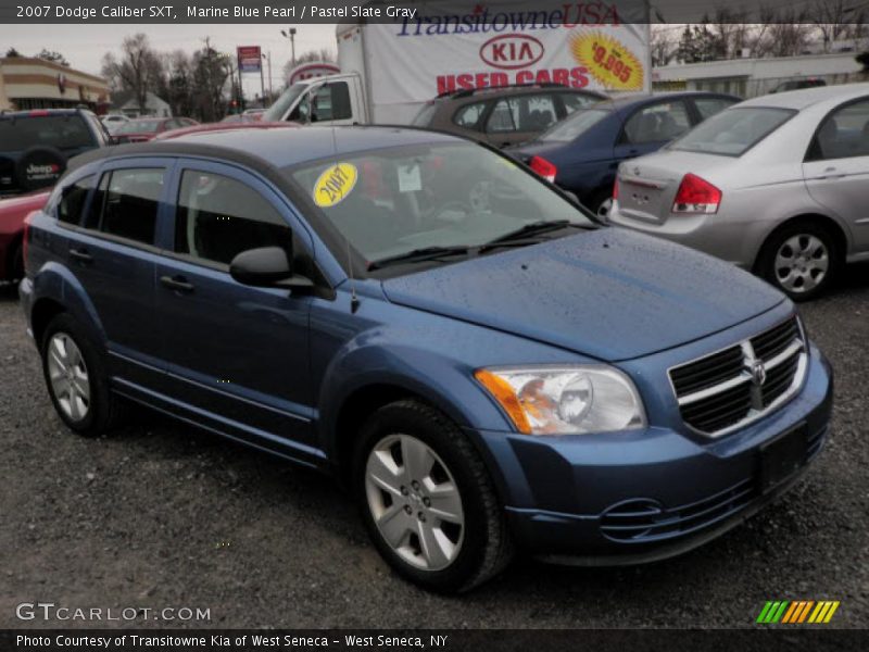 Marine Blue Pearl / Pastel Slate Gray 2007 Dodge Caliber SXT