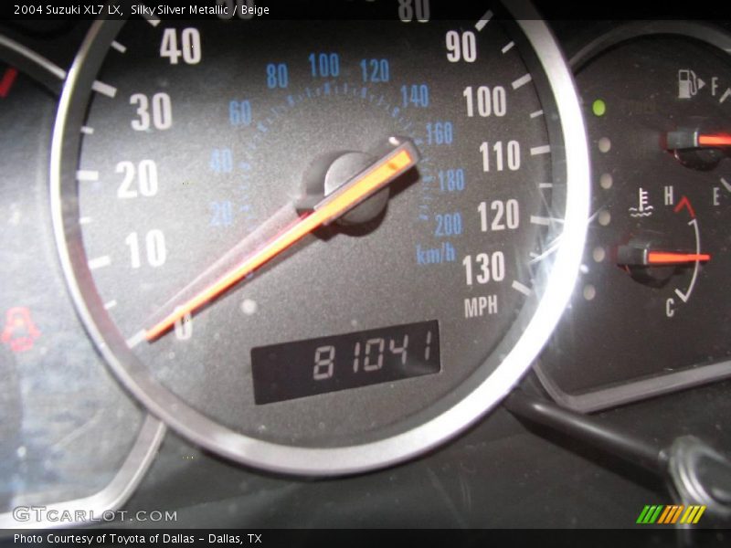 Silky Silver Metallic / Beige 2004 Suzuki XL7 LX