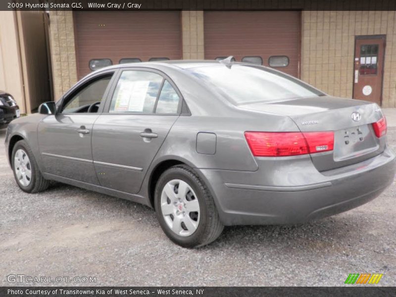 Willow Gray / Gray 2009 Hyundai Sonata GLS