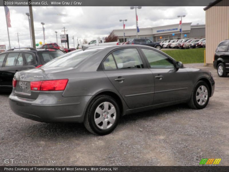 Willow Gray / Gray 2009 Hyundai Sonata GLS