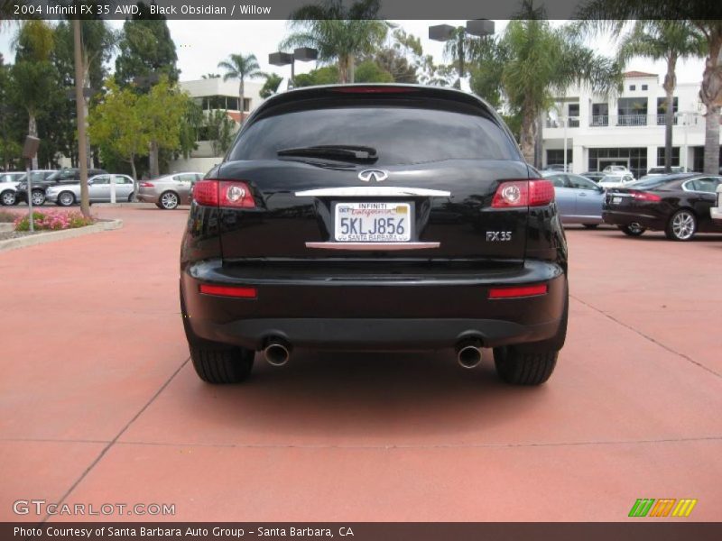 Black Obsidian / Willow 2004 Infiniti FX 35 AWD