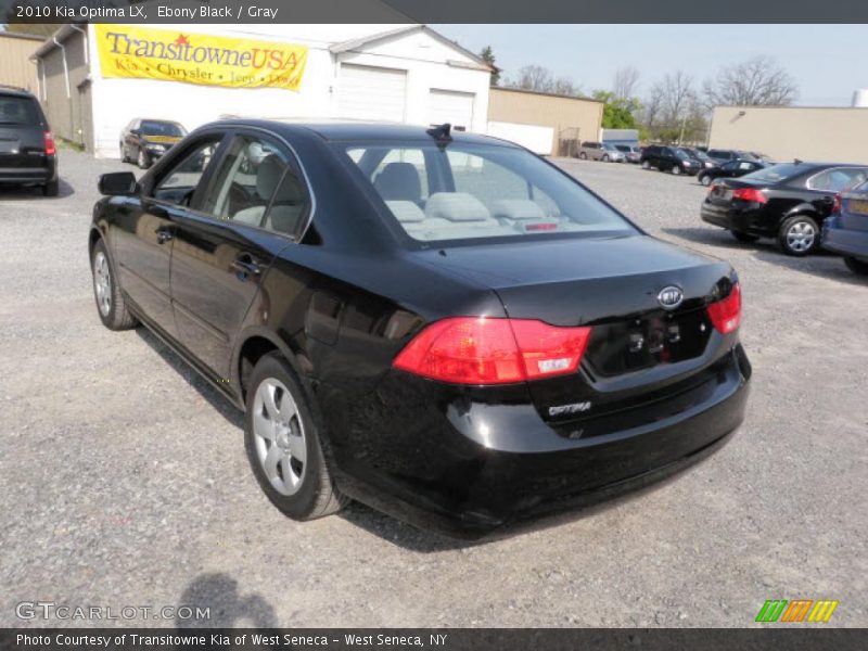 Ebony Black / Gray 2010 Kia Optima LX