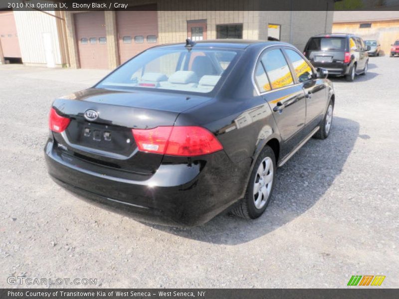 Ebony Black / Gray 2010 Kia Optima LX