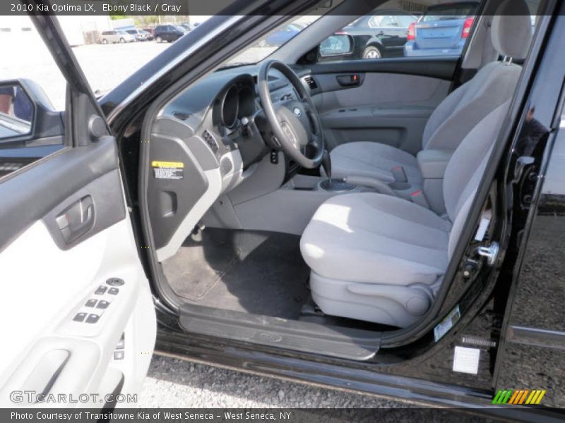 Ebony Black / Gray 2010 Kia Optima LX