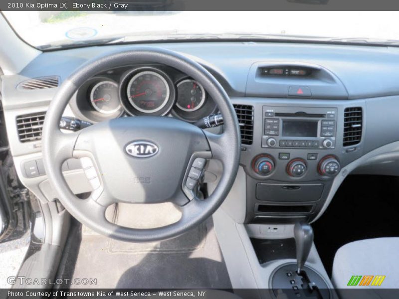 Ebony Black / Gray 2010 Kia Optima LX