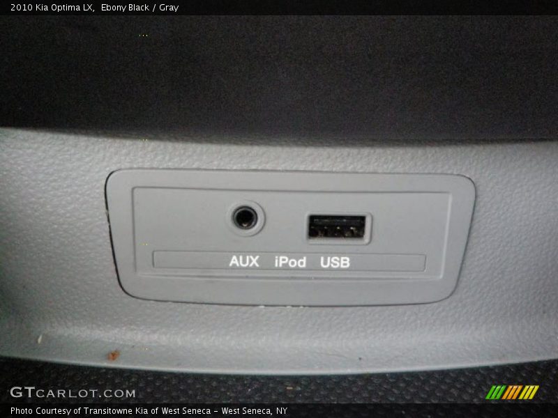 Ebony Black / Gray 2010 Kia Optima LX