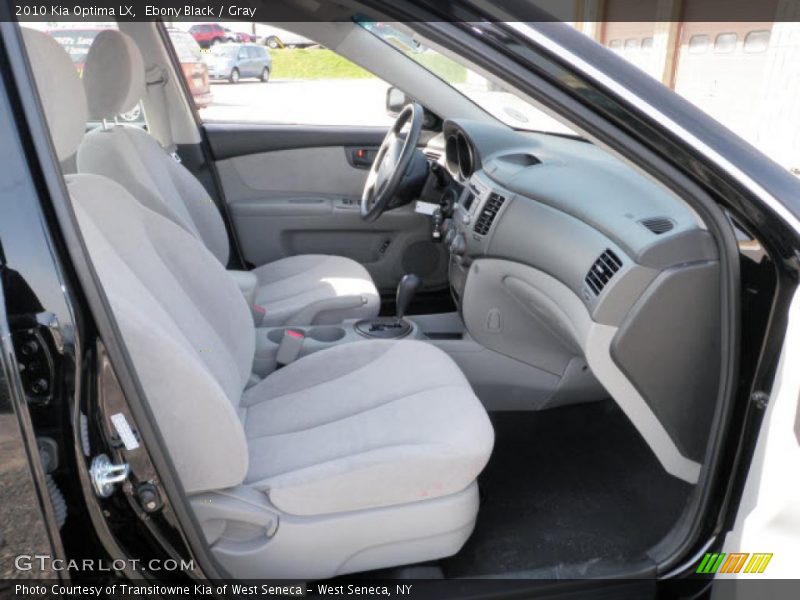Ebony Black / Gray 2010 Kia Optima LX