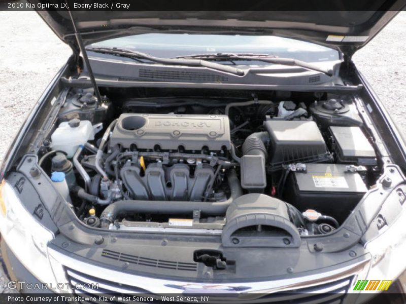 Ebony Black / Gray 2010 Kia Optima LX