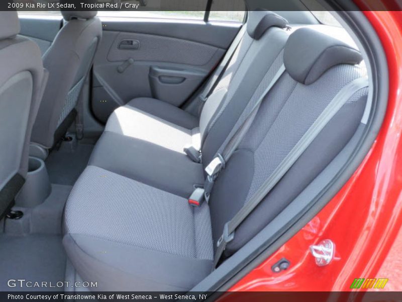 Tropical Red / Gray 2009 Kia Rio LX Sedan