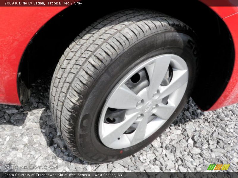 Tropical Red / Gray 2009 Kia Rio LX Sedan