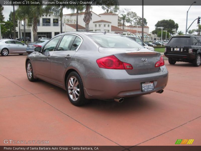 Platinum Graphite Gray / Graphite 2008 Infiniti G 35 Sedan