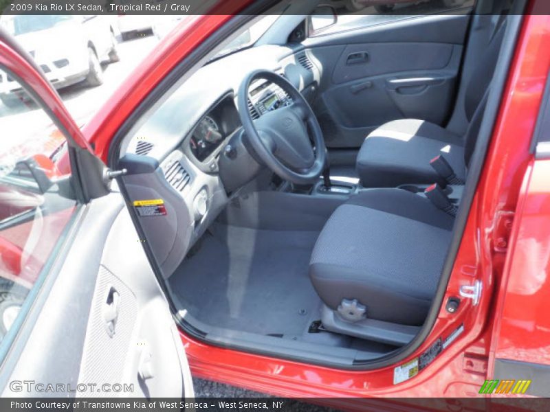 Tropical Red / Gray 2009 Kia Rio LX Sedan