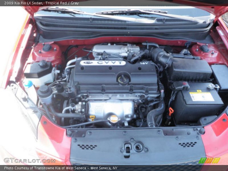 Tropical Red / Gray 2009 Kia Rio LX Sedan