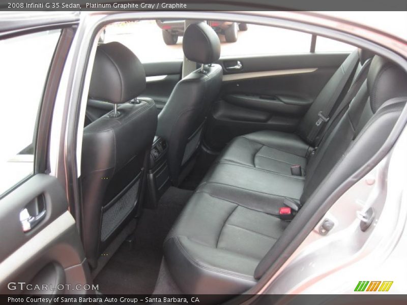 Platinum Graphite Gray / Graphite 2008 Infiniti G 35 Sedan