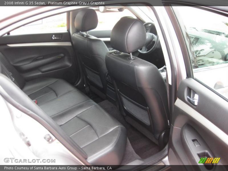 Platinum Graphite Gray / Graphite 2008 Infiniti G 35 Sedan