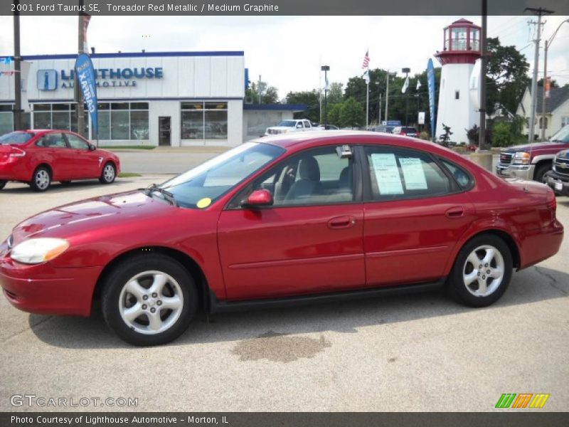 Toreador Red Metallic / Medium Graphite 2001 Ford Taurus SE