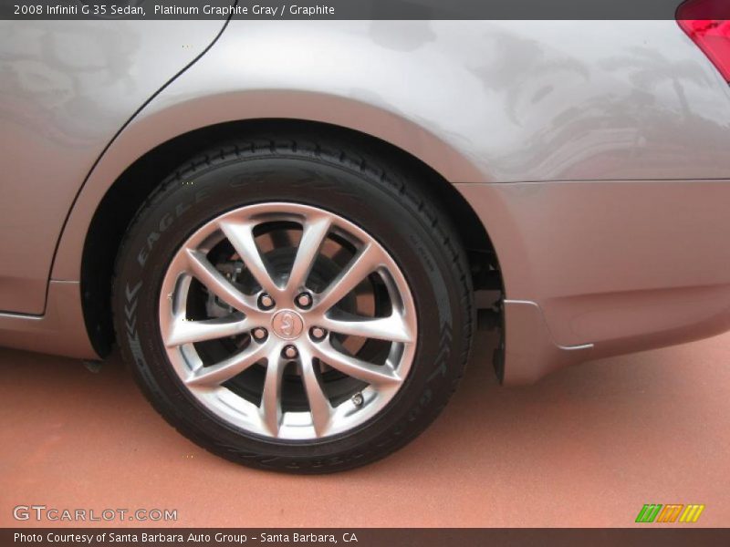 Platinum Graphite Gray / Graphite 2008 Infiniti G 35 Sedan