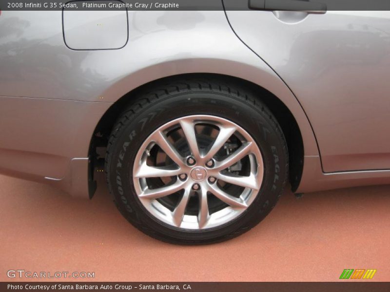 Platinum Graphite Gray / Graphite 2008 Infiniti G 35 Sedan