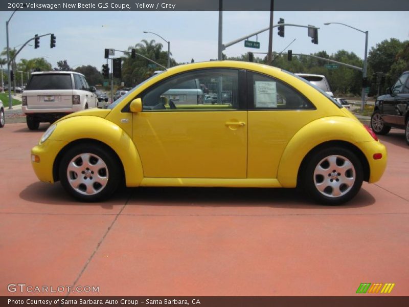 Yellow / Grey 2002 Volkswagen New Beetle GLS Coupe