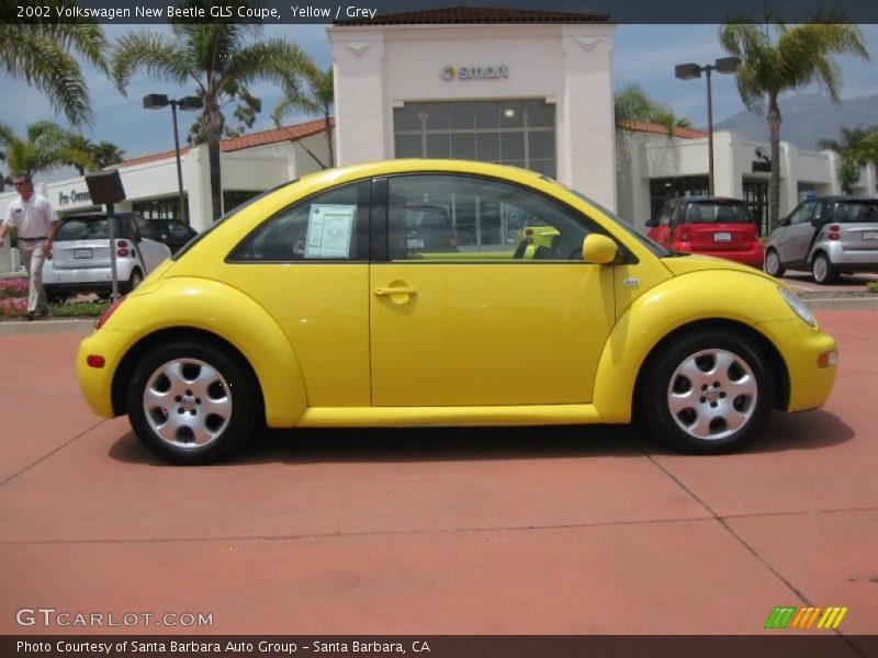 Yellow / Grey 2002 Volkswagen New Beetle GLS Coupe