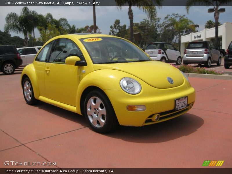 Yellow / Grey 2002 Volkswagen New Beetle GLS Coupe