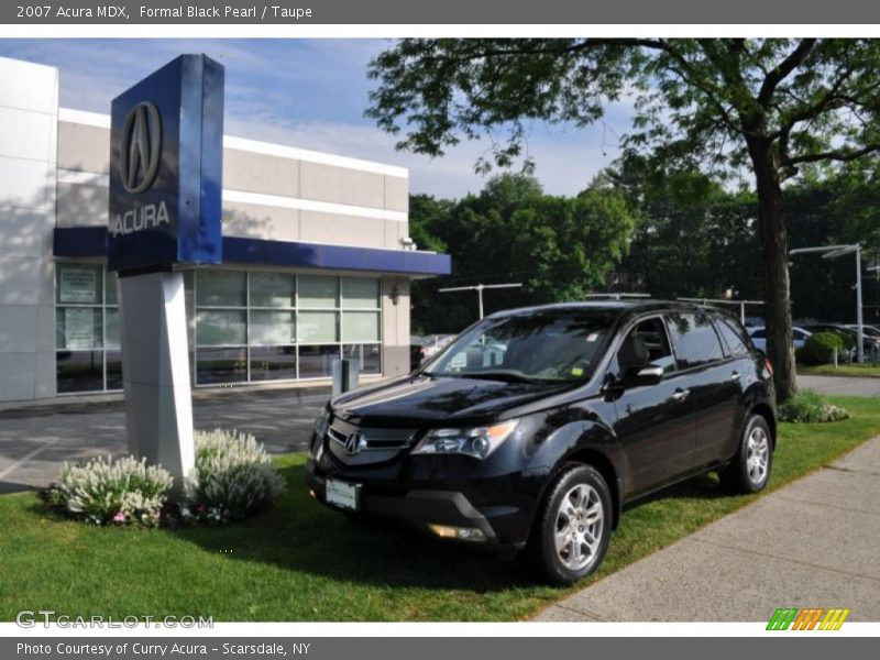 Formal Black Pearl / Taupe 2007 Acura MDX