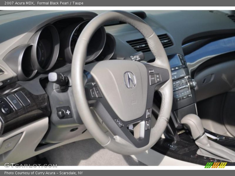Formal Black Pearl / Taupe 2007 Acura MDX