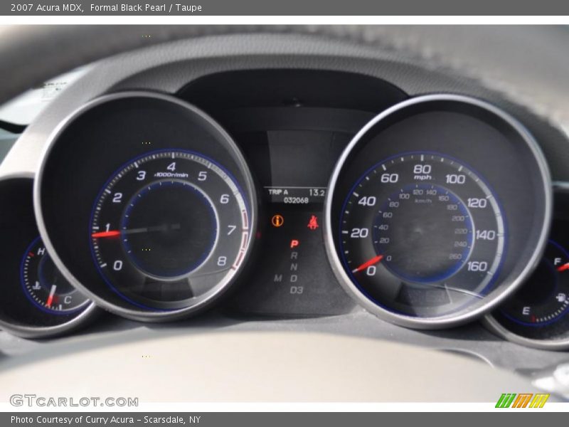 Formal Black Pearl / Taupe 2007 Acura MDX