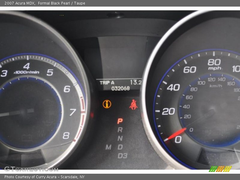 Formal Black Pearl / Taupe 2007 Acura MDX