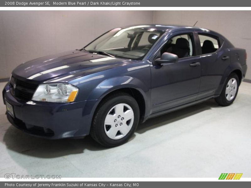 Modern Blue Pearl / Dark Khaki/Light Graystone 2008 Dodge Avenger SE