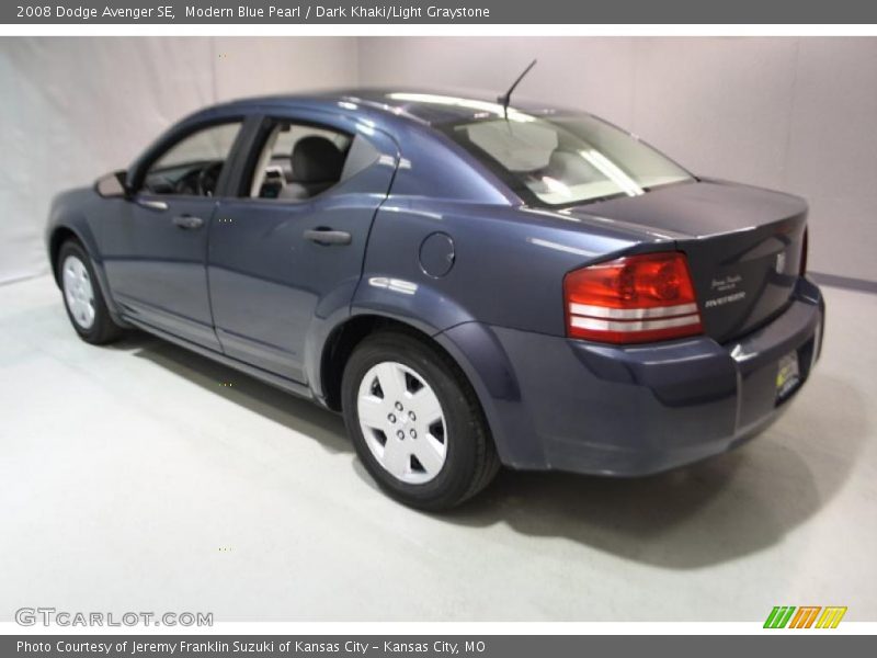 Modern Blue Pearl / Dark Khaki/Light Graystone 2008 Dodge Avenger SE