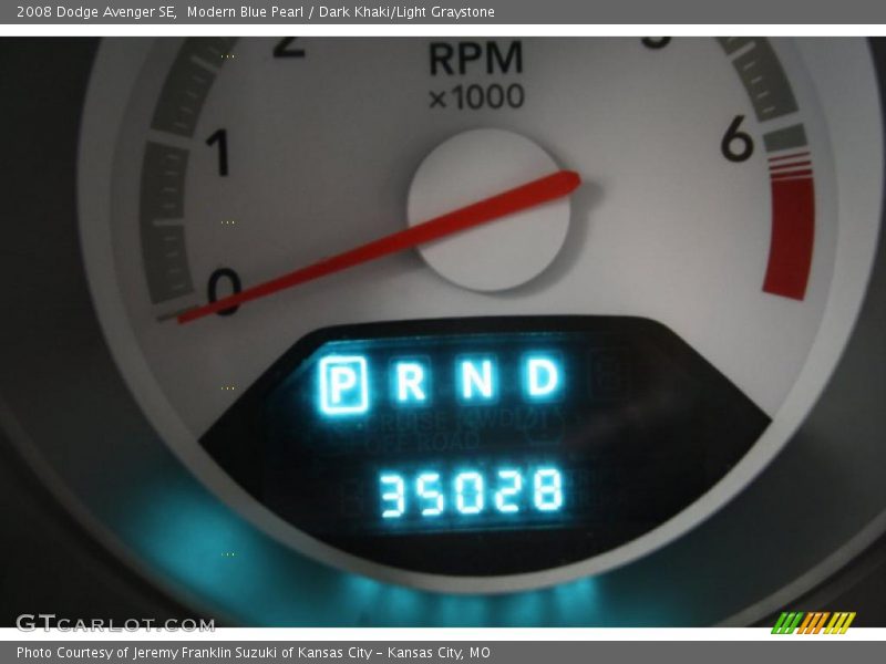 Modern Blue Pearl / Dark Khaki/Light Graystone 2008 Dodge Avenger SE