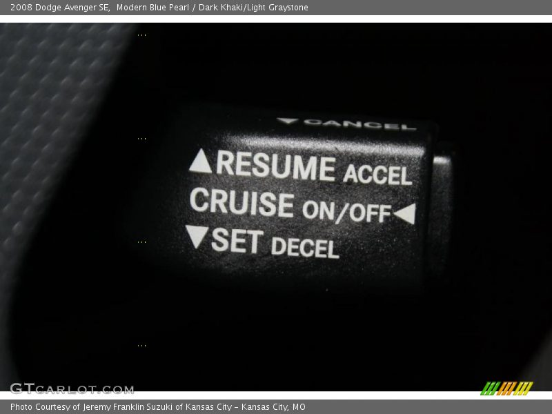 Modern Blue Pearl / Dark Khaki/Light Graystone 2008 Dodge Avenger SE