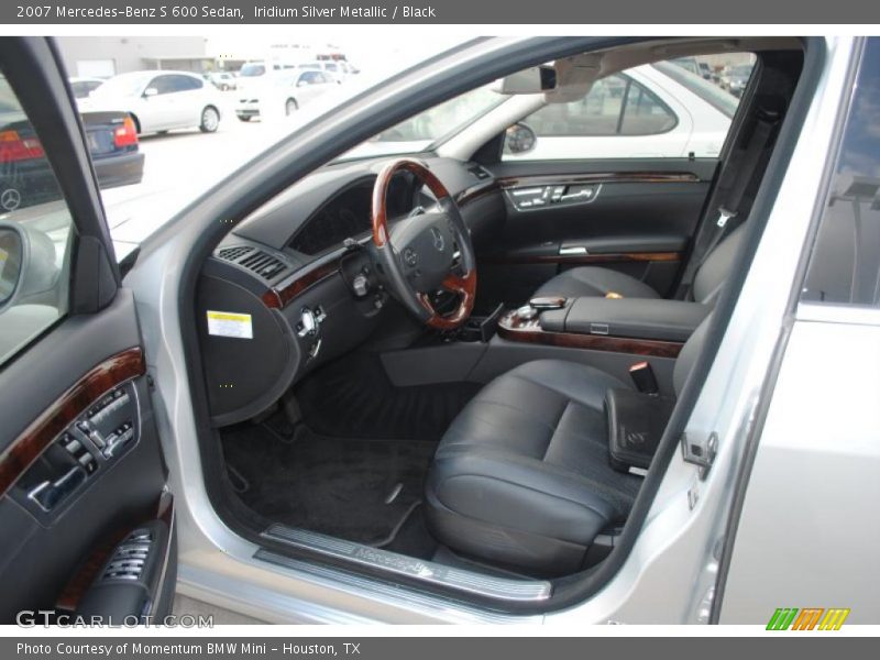 Iridium Silver Metallic / Black 2007 Mercedes-Benz S 600 Sedan
