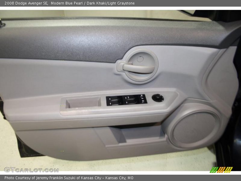 Modern Blue Pearl / Dark Khaki/Light Graystone 2008 Dodge Avenger SE