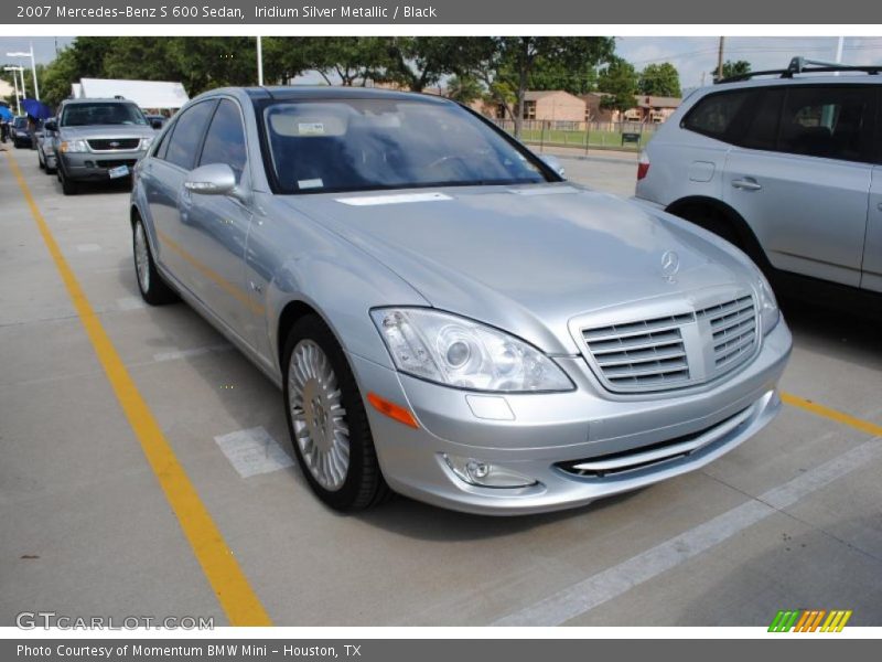 Iridium Silver Metallic / Black 2007 Mercedes-Benz S 600 Sedan