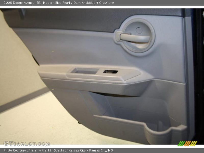 Modern Blue Pearl / Dark Khaki/Light Graystone 2008 Dodge Avenger SE